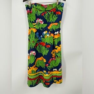 Blair Woolverton Vintage Strapless Sundress Floral, Vintage size 14‎ Cotton